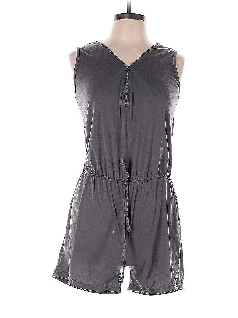 Unbranded Solid Hearts Gray Romper Size L - photo 1