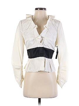 Carmen Marc Valvo Collection Long Sleeve Blouse (view 1)