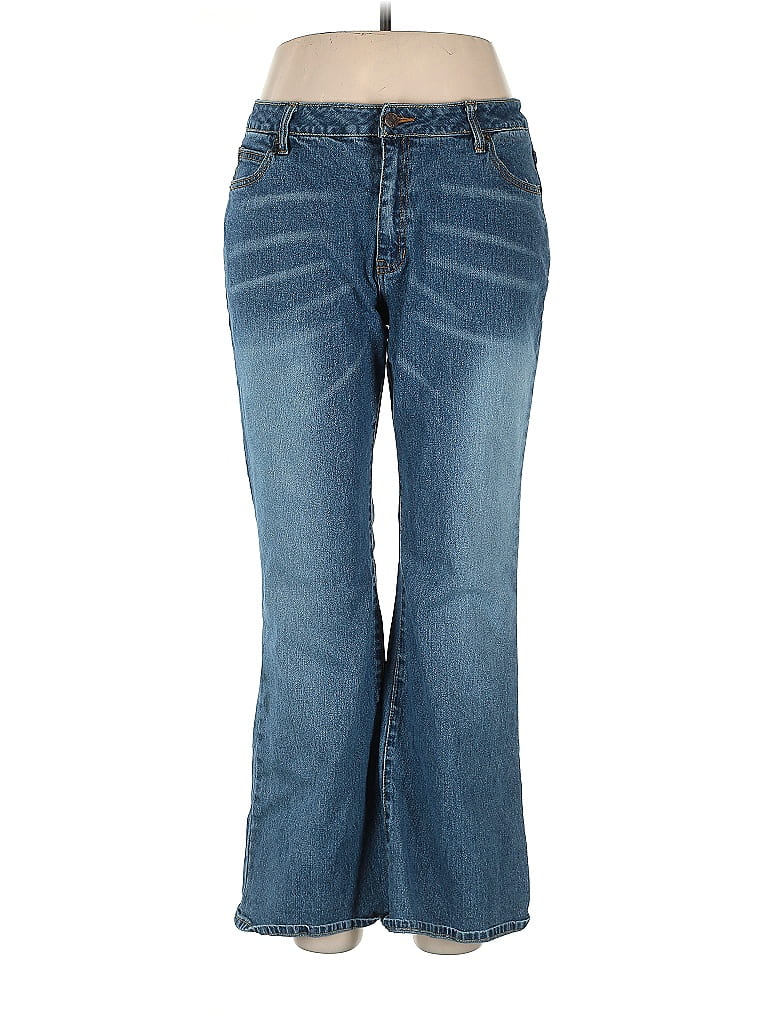 Karen Kane Denim Women's Flare Leg Jeans Size 8 Medium Wash Blue