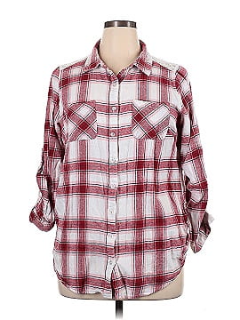 Planet Gold Long Sleeve Button-Down Shirt (view 1)