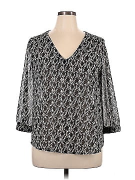 Alice Blue Designed Exclusively for Stitch Fix 3/4 Sleeve Blouse (view 1)