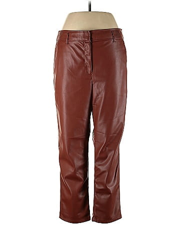 Leather pants size clearance 12