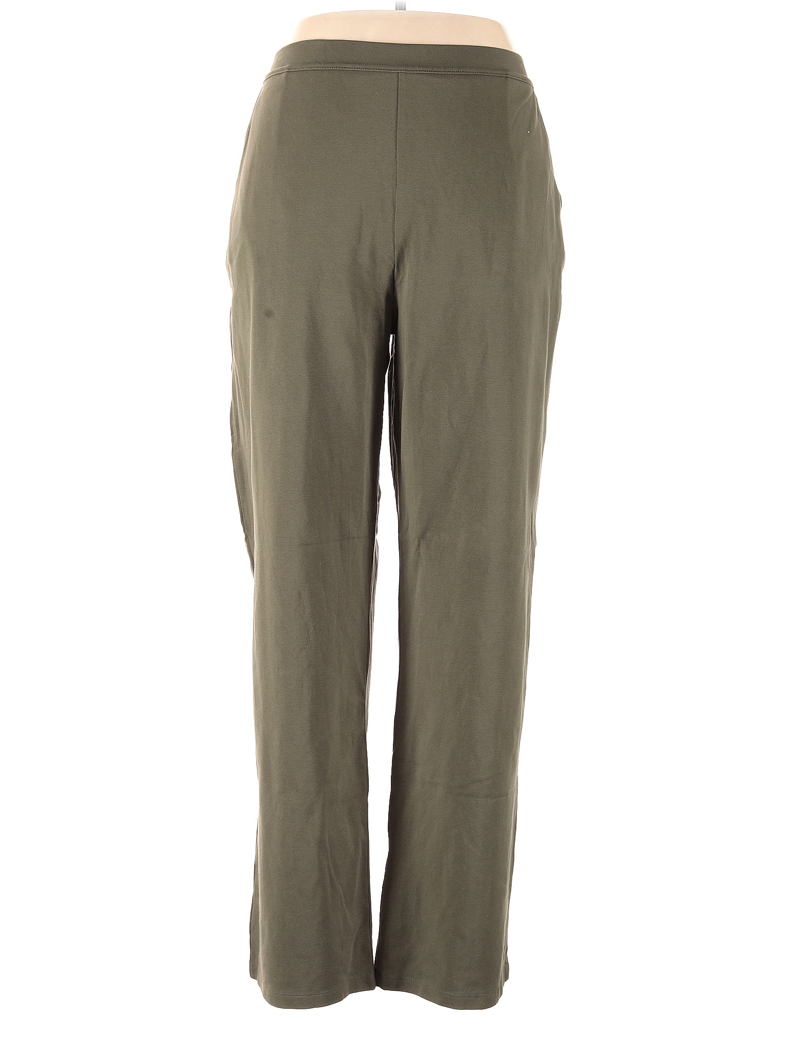 L.L.Bean Solid Green Casual Pants Size XL - 56% off