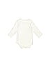 HB Baby 100% Cotton Ivory Long Sleeve Onesie Size 0-3 mo - photo 2