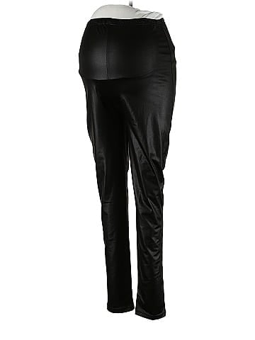 MAMA Faux Leather Pants - Black - Ladies