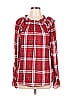Inner Circle Inc. 100% Rayon Red Long Sleeve Blouse Size L - photo 1