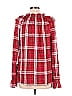 Inner Circle Inc. 100% Rayon Red Long Sleeve Blouse Size L - photo 2