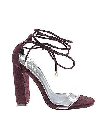 Burgundy heels shop size 5