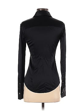 Theory Long Sleeve Silk Top (view 2)