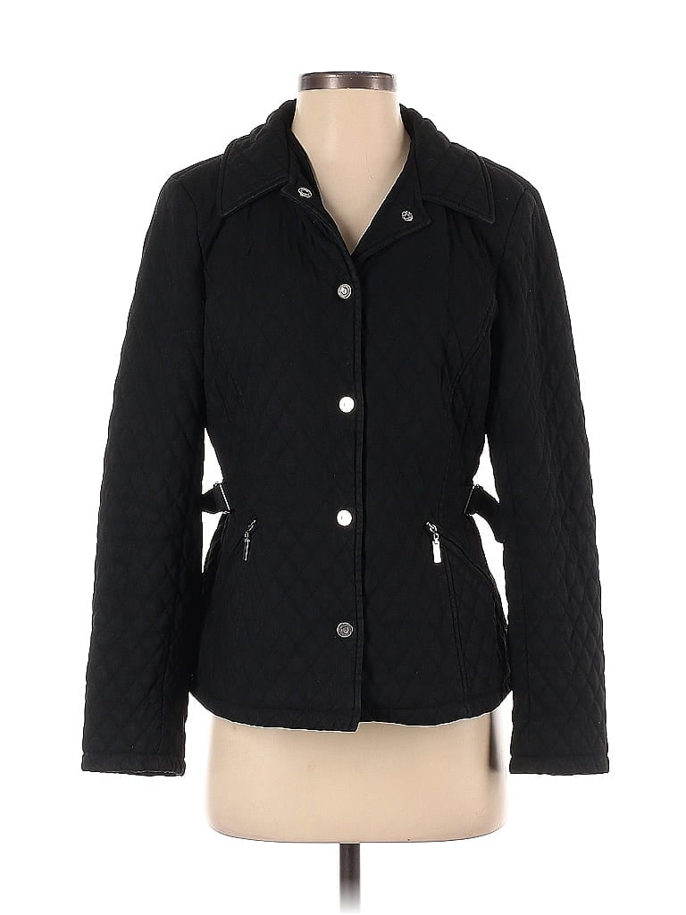 Giacca 100% Polyester Argyle Grid Black Jacket Size S - photo 1
