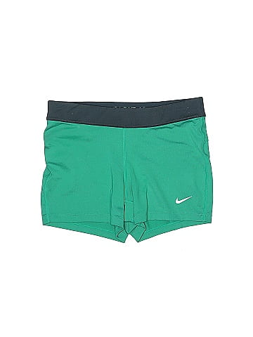 Lululemon Athletica Color Block Solid Green Athletic Shorts Size 8