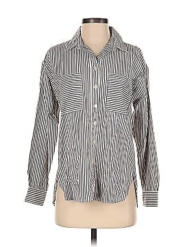 Ann Taylor LOFT Striped Pocket Tunic Shirt (view 1)