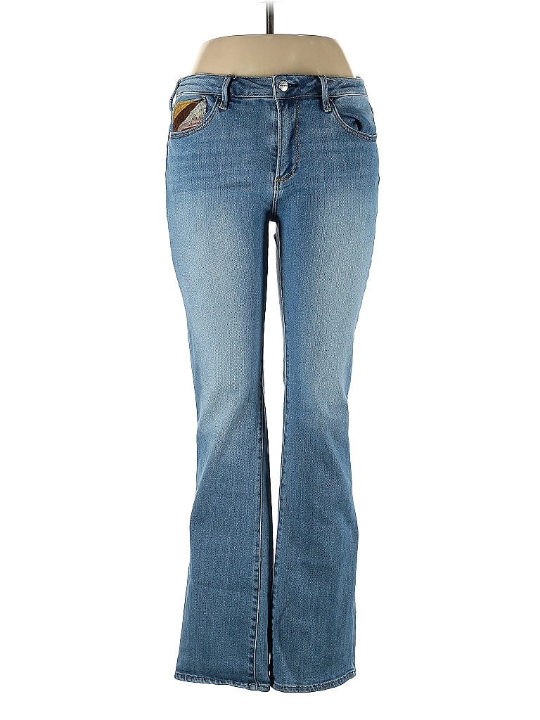 Driftwood Solid Blue Jeans 31 Waist 63 off ThredUp