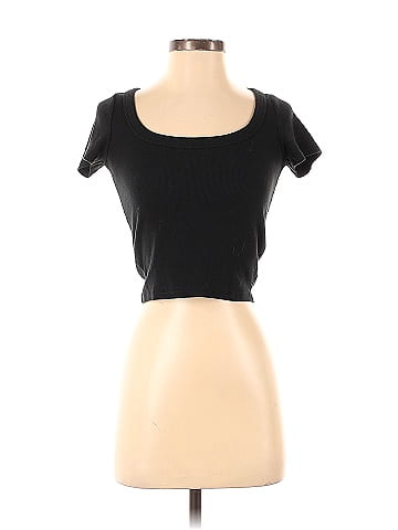 Hollister Solid Black Short Sleeve T-Shirt Size S - 57% off