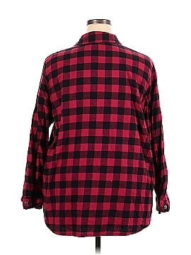 Woman Within Long Sleeve Button-Down Shirt (view 2)