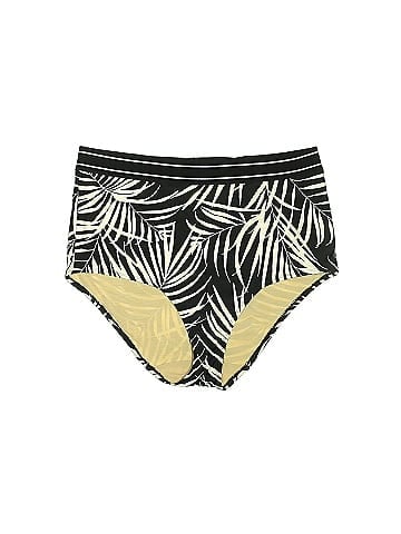 Swim by Cacique Tropical Gold Swimsuit Bottoms Size 18 (Plus) - 51