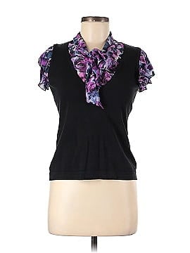 Style&Co Short Sleeve Silk Top (view 1)