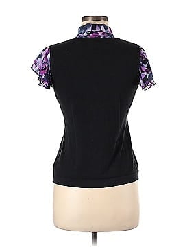 Style&Co Short Sleeve Silk Top (view 2)