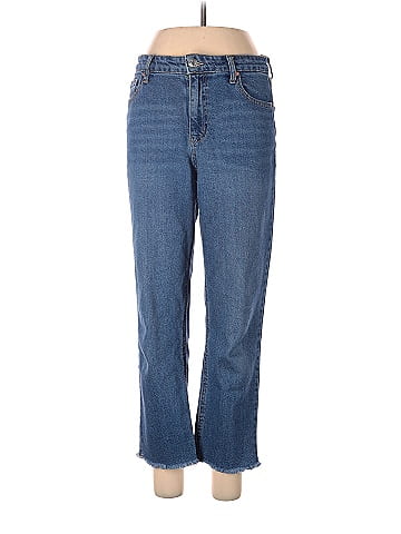 Wild Fable Solid Blue Jeans Size 8 - 40% off