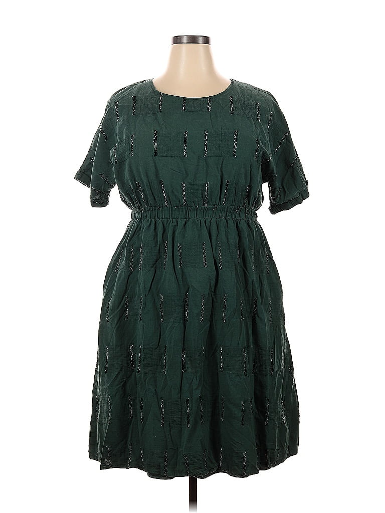 Roolee Solid Green Casual Dress Size XXL - 59% off | ThredUp