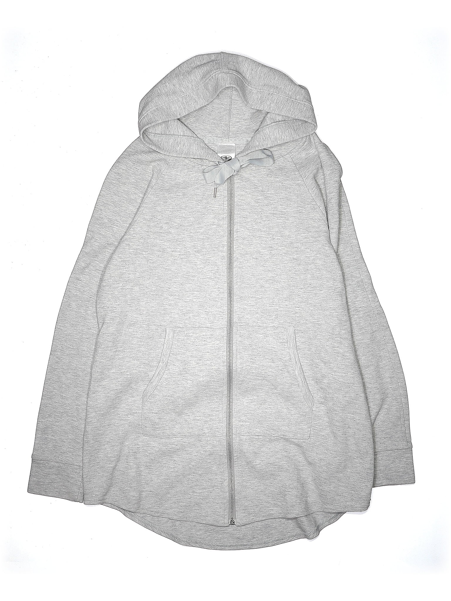 Athletic Works Marled Gray Zip Up Hoodie Size M (Kids) - 50% off