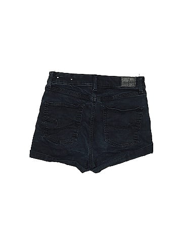 American Eagle Outfitters Solid Black Denim Shorts Size 6 - 62% off