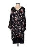 Lucky Brand 100% Viscose Floral Motif Black Casual Dress Size S - photo 1