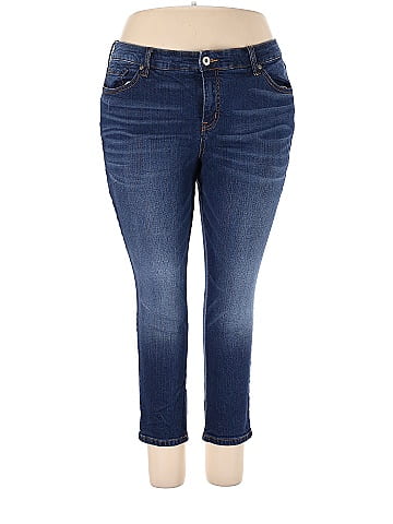 Torrid Solid Blue Jeans Size 20 (Plus) - 64% off