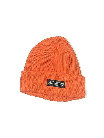 Burton Solid Orange Beanie One Size 70 off ThredUp