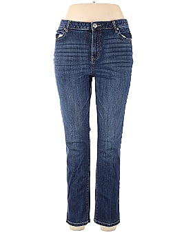 vera wang straight leg jeans