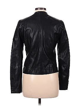 Topshop Faux Leather Jacket (view 2)