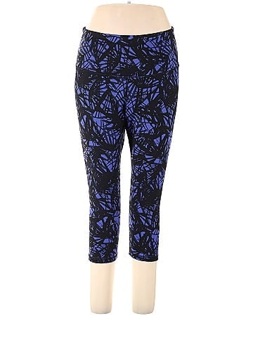 Active by Old Navy Multi Color Blue Leggings Size XL - 47% off