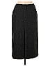 Lana Marled Tweed Chevron-herringbone Gray Casual Skirt Size 15 - photo 1