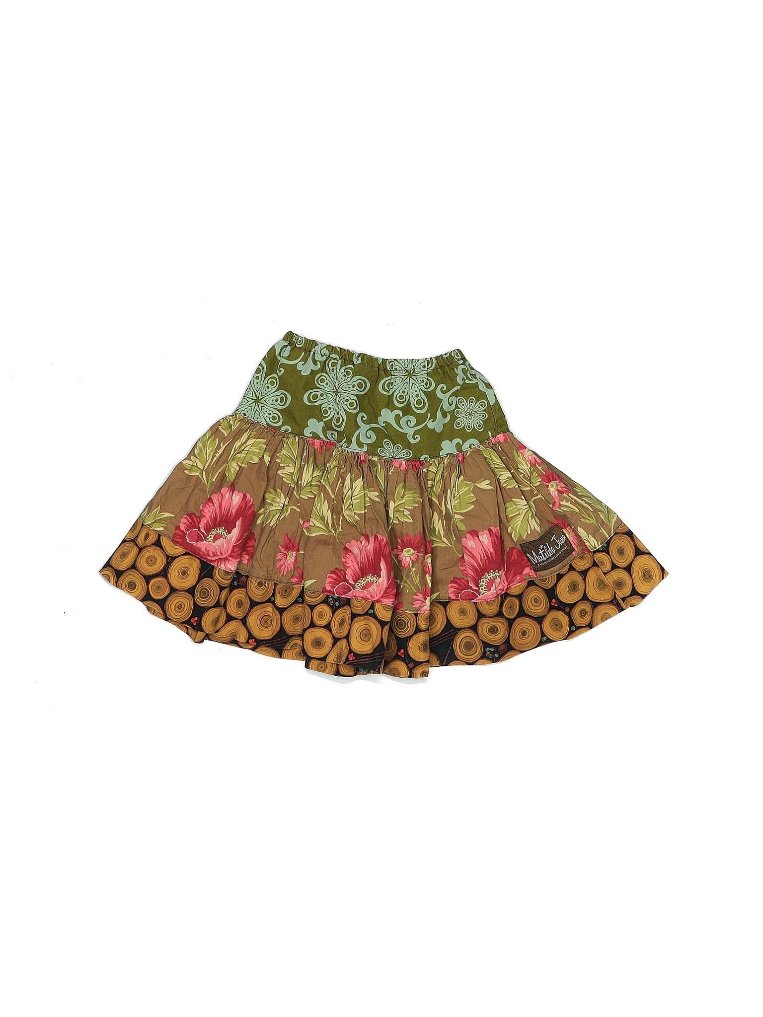 Matilda Jane Floral Gold Skirt Size 2 - 55% off | ThredUp