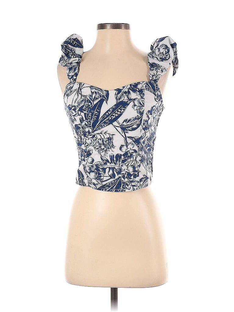 Abercrombie & Fitch Blue Sleeveless Blouse Size Xs - 65% Off 