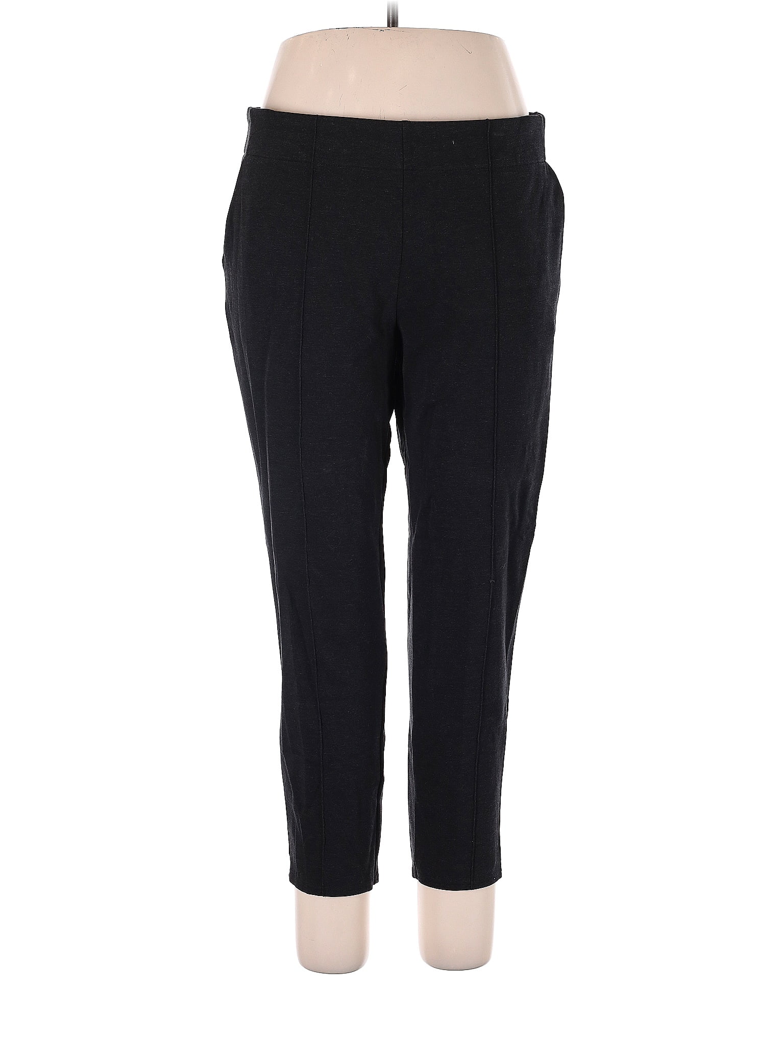 Simply Vera Vera Wang Polka Dots Black Casual Pants Size XL - 51% off