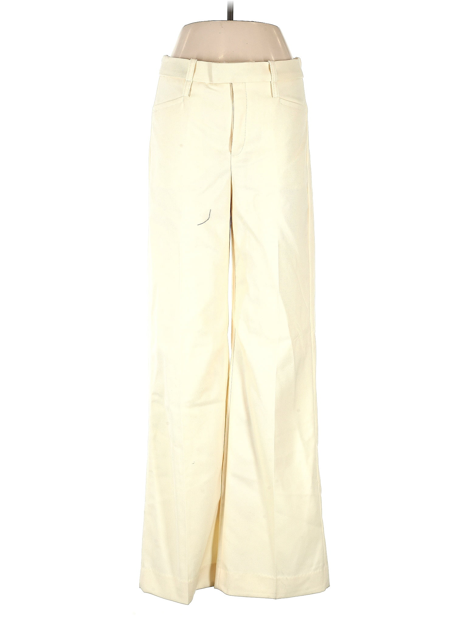 Banana Republic 100% Wool Solid Ivory Wool Pants Size 4 - 72% off | ThredUp