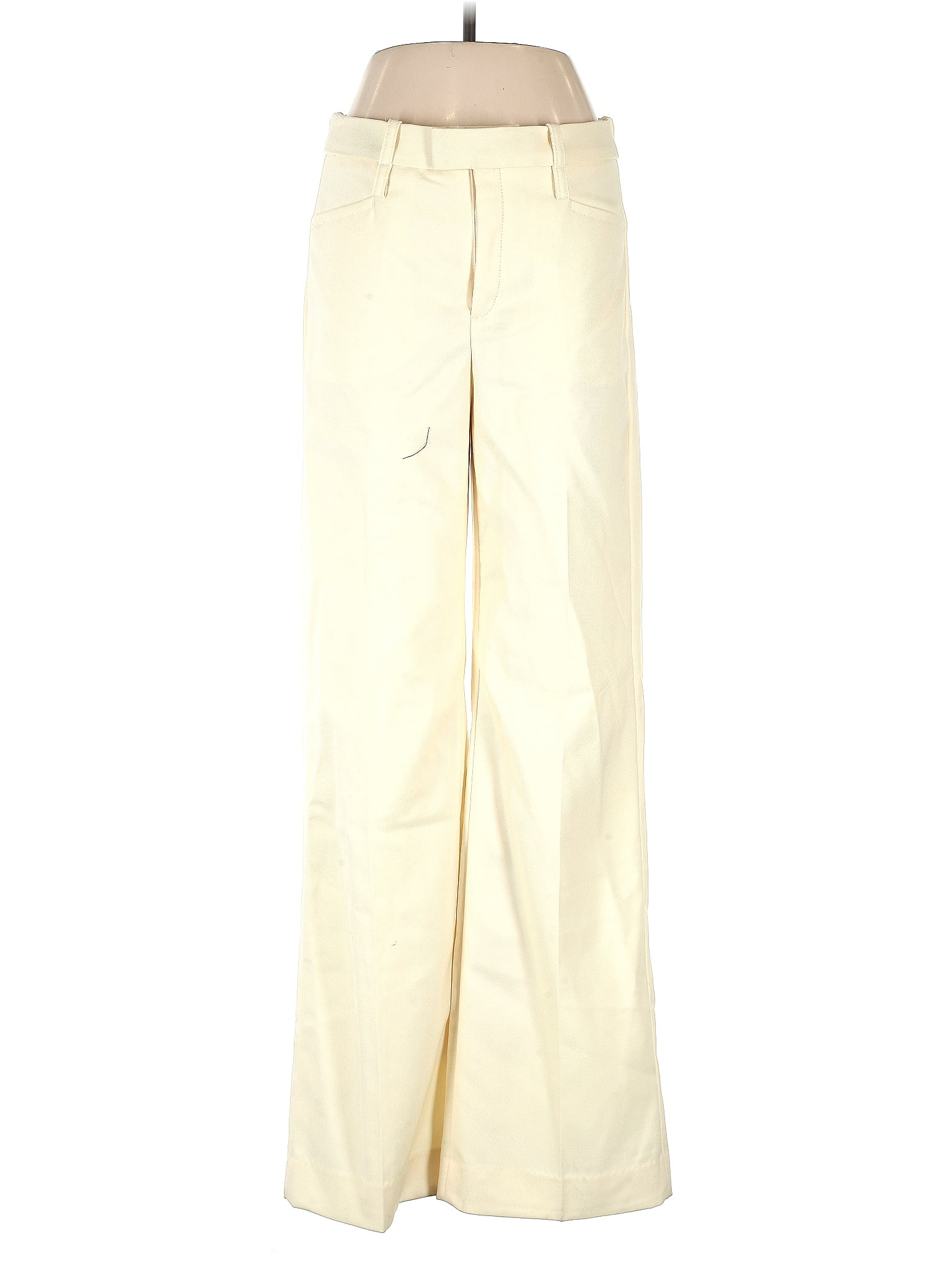 Banana Republic 100 Wool Solid Ivory Wool Pants Size 4 72 off ThredUp
