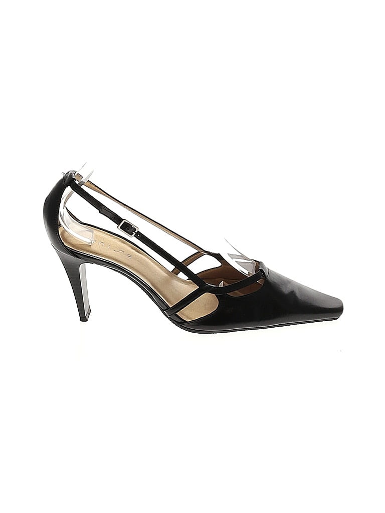 Unisa 100% Leather Black Heels Size 8 1/2 - photo 1