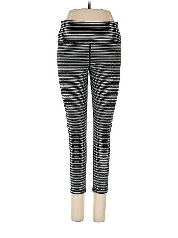 Zyia Active Stripes Multi Color Gray Leggings Size 8 - 10 - 47
