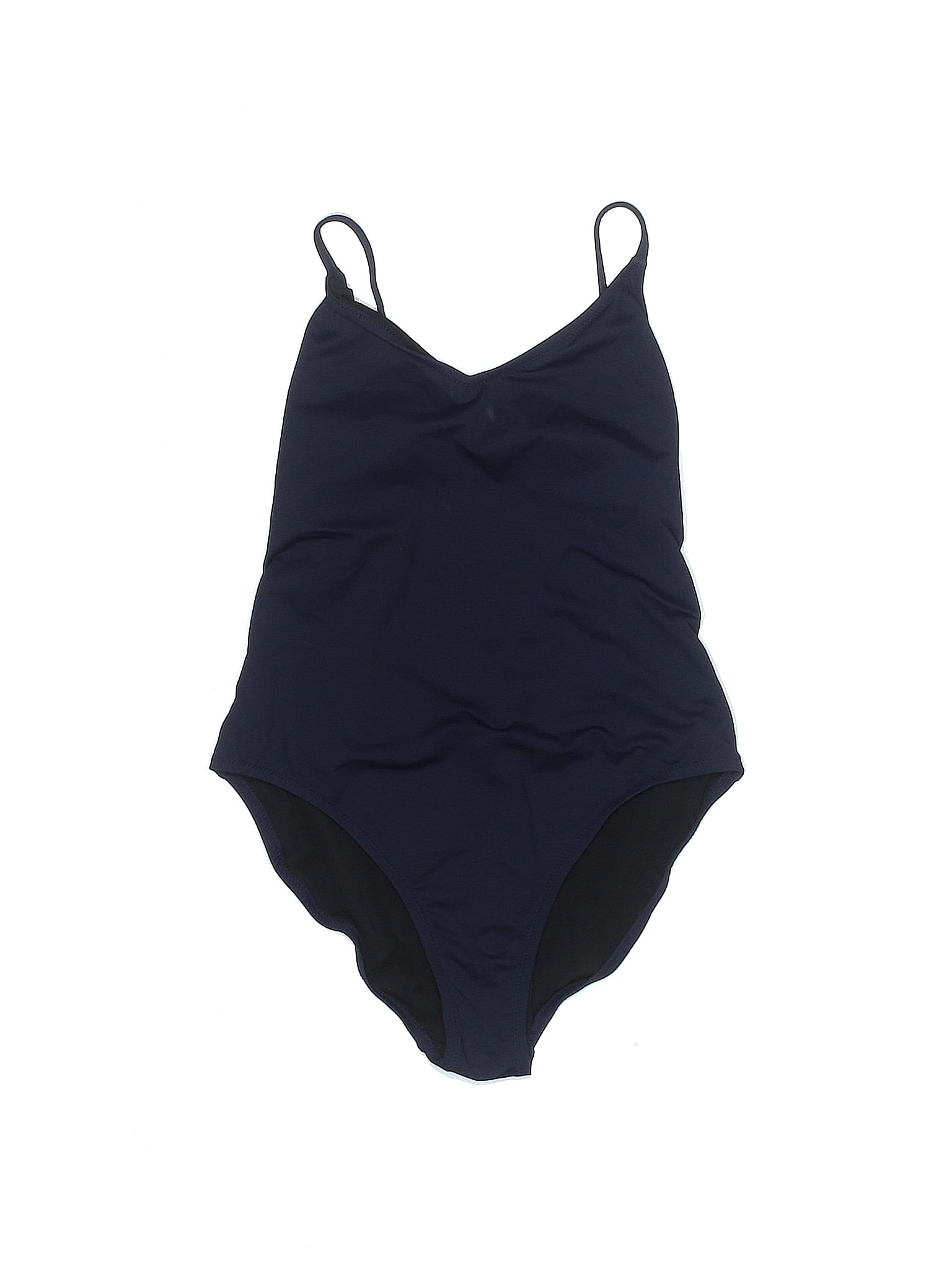 J Crew Solid Navy Blue One Piece Swimsuit Size Xxs Estimated 89