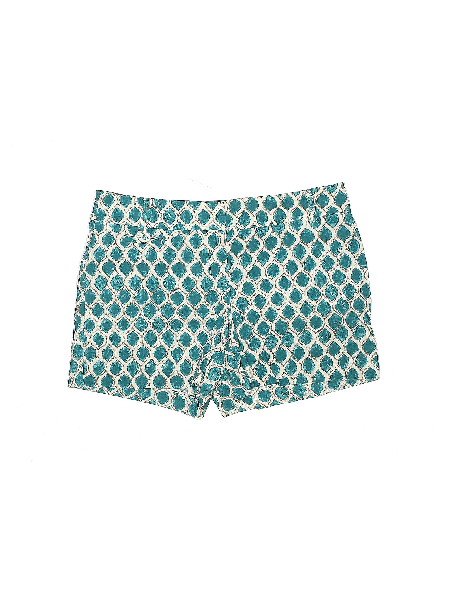 Ann Taylor LOFT Multi Color Teal Khaki Shorts Size 6 - 70% off | ThredUp