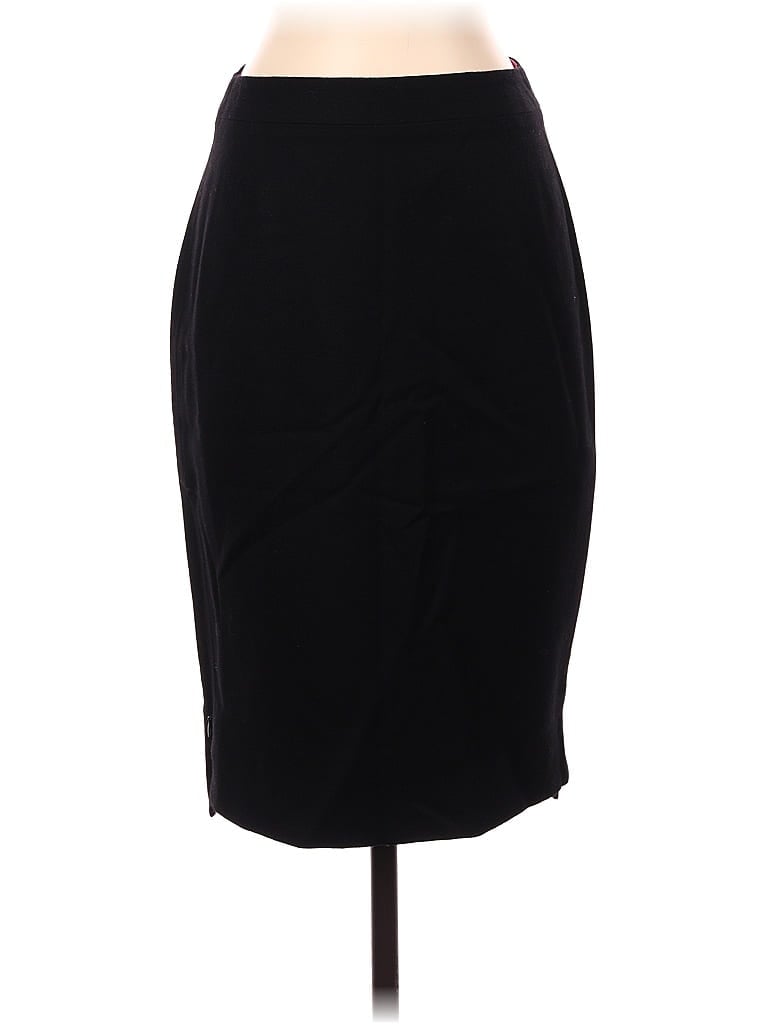 Pre-owned Elie Tahari Wool Skirt In Black