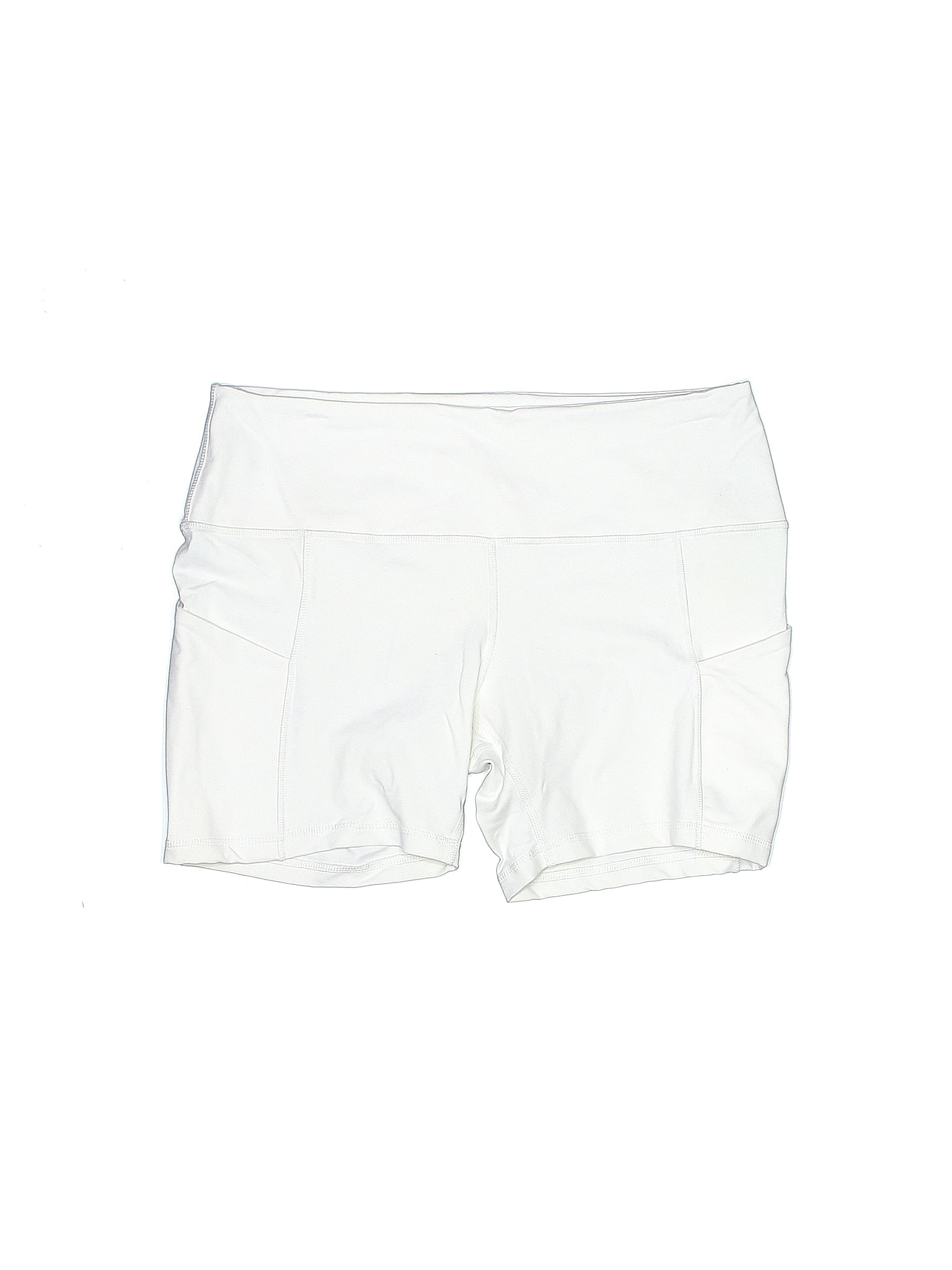 Unbranded Solid White Athletic Shorts Size XL - 64% off