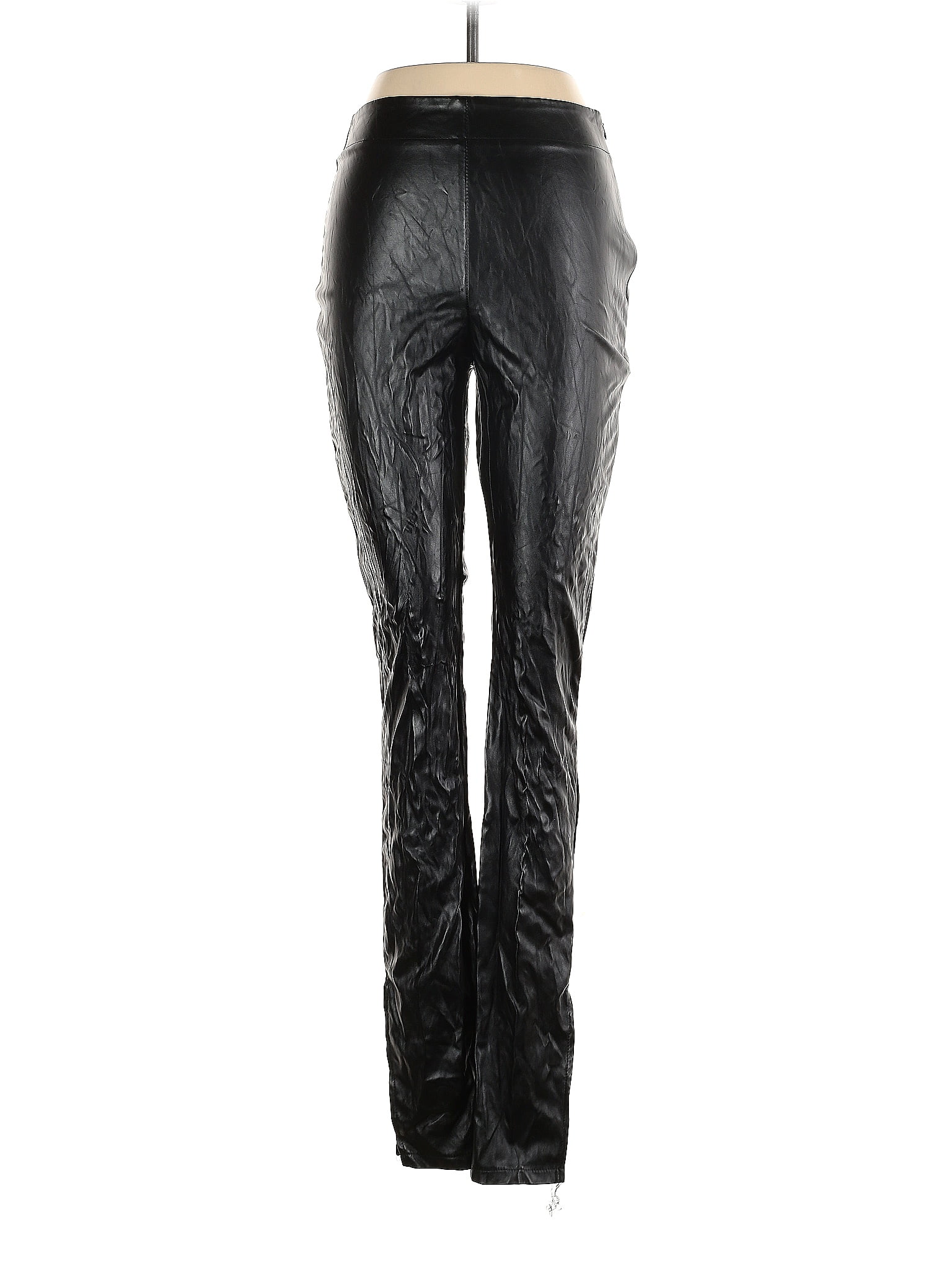 SBETRO FAUX LEATHER High Waist Pants