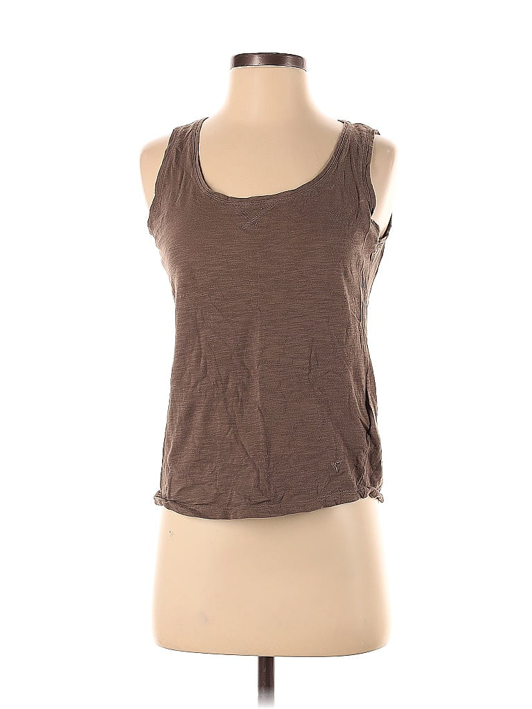 Pre-owned Assorted Brands Tank Top Brown Halter Neckline Tops