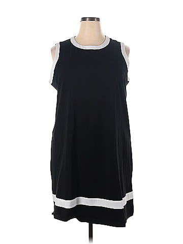 J.Jill Color Block Black Casual Dress Size 2X (Plus) - 64% off