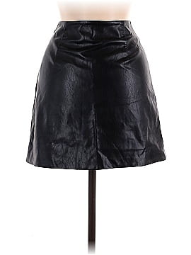 OAK + FORT Faux Leather Skirt (view 2)