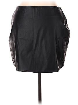 Collusion Faux Leather Skirt (view 2)