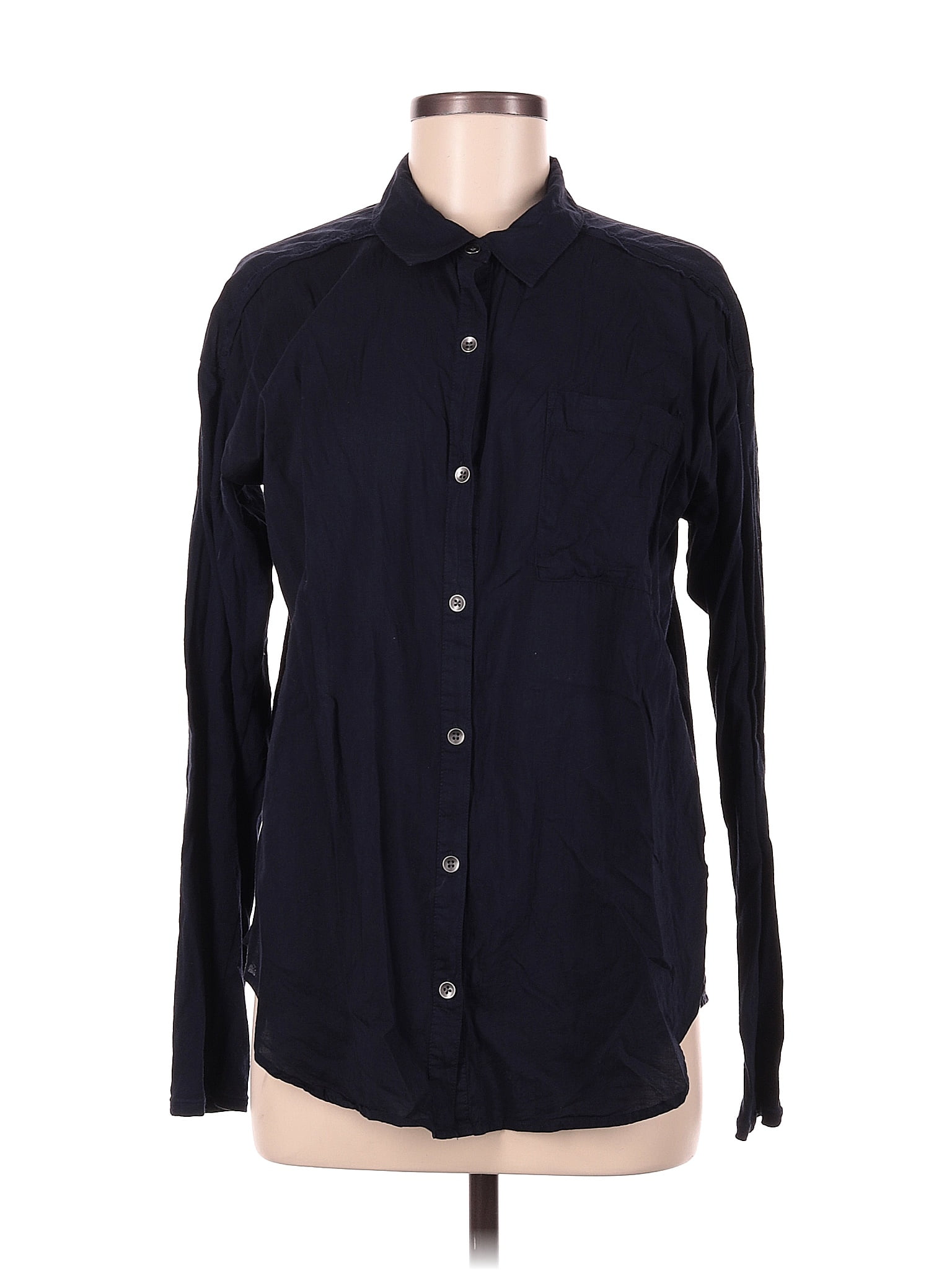 Splendid Black Long Sleeve Button-Down Shirt Size M - 75% off | ThredUp